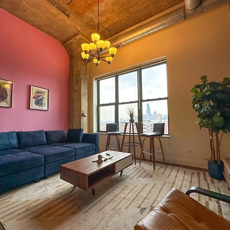 Modern 2Br Loft With Amazing City Skyline View And Optional Parking For 8 Guests Near Mccormick Place And Soldier Field Chicago Exterior foto